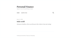 Desktop Screenshot of mypersonalfinance.info